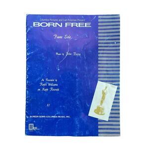 Born Free Vintage Sheet Music 1966 John Barry Piano Solo